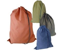Bluvardi katoenen waszakken set van 4 stuks - XXL -reddish bruin - navy blue-grijs-verdicchio