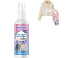 Anti-statische spray 100ml voor kleding en textiel, vermindert statische elektriciteit, ideaal voor auto en huisgebruik