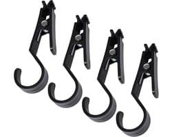 SnelShoppen - Pack van 4 Multifunctionele Kledingknijpers Hangers Towel Clips Camping Accessoires - Lichtgewicht en Praktisch voor Buiten, Tuin, Feest