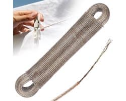 Waslijn met stalen kern – 3 mm, waterdicht, 30 m, beige