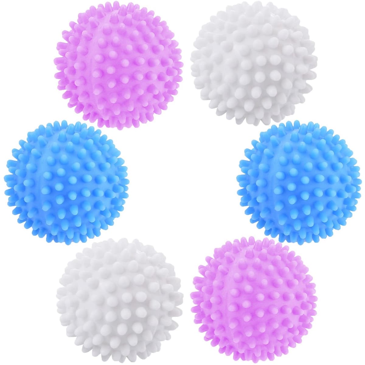Set van 6 Herbruikbare Droogballen, Voor Wassen en Drogen — afbeelding 1