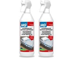 2 x HG - Hygiënische Matras Opfrisser - Werkt Na 30 Minuten - Neutraliseert Nare Geurtjes - 500 ml - Voordeelverpakking - 2 stuks