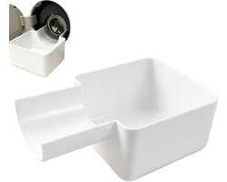 Bobypet - Lekbak wasmachine - Opvangbak wasmachine - Wasmachine filter lekbak - Lekvrij - Universeel - Voor waskamer en appartement - 15.6*10*6cm - Wit