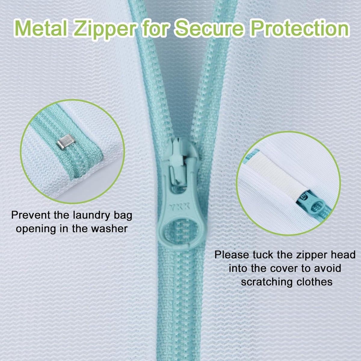 Waszakken Set - Polyester - Metalen Ritssluiting - Ademend Design - Voor Kleding en Reis — afbeelding 1
