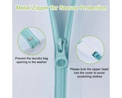 Waszakken Set - Polyester - Metalen Ritssluiting - Ademend Design - Voor Kleding en Reis