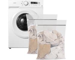 2 Wasnetten voor de Wasmachine - Grote Mesh Waszakken met Rits