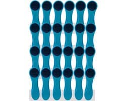 Wasknijpers, wasknijpers met spiraalveren en soft grip, softgrip, soft-touch, blauw/antraciet