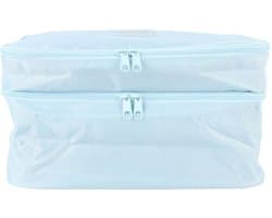 Waszak Waterdicht - Dubbellaags Ontwerp - Multifunctionele Natte Droogzak - Grote Vakken - 25 x 15 x 16 cm - Voor Schoon/Vuil Kleding