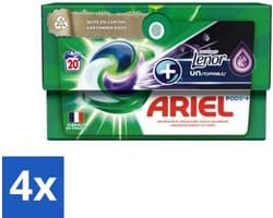 4 x Ariel Original - Touch of Lenor Unstoppables - Wasmiddelcapsules - Pods+ - Witte en Gekleurde Was - 20 Wasbeurten - Wasmiddelcapsules - Waspoeder - Ariel - Lenor - Wasverzachter