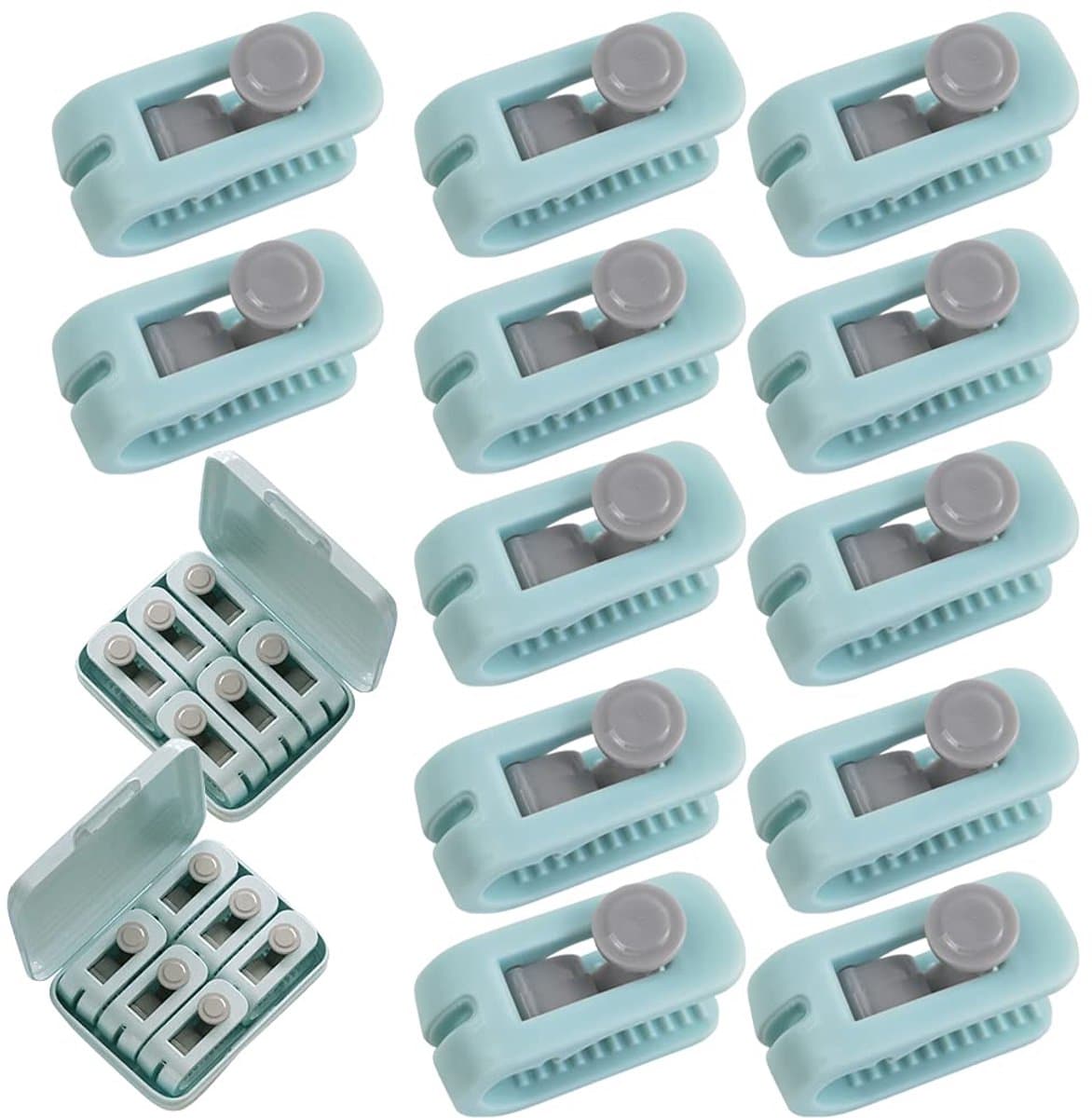 carmdering - Bettdeken Clips - Dekbed Klemmen - Beddengoed Bevestiger - Hoge Elasticiteit - Anti-Slip Ontwerp - Duurzaam ABS - Veelzijdig Gebruik - Snelle Installatie - 12 Stuks — afbeelding 1
