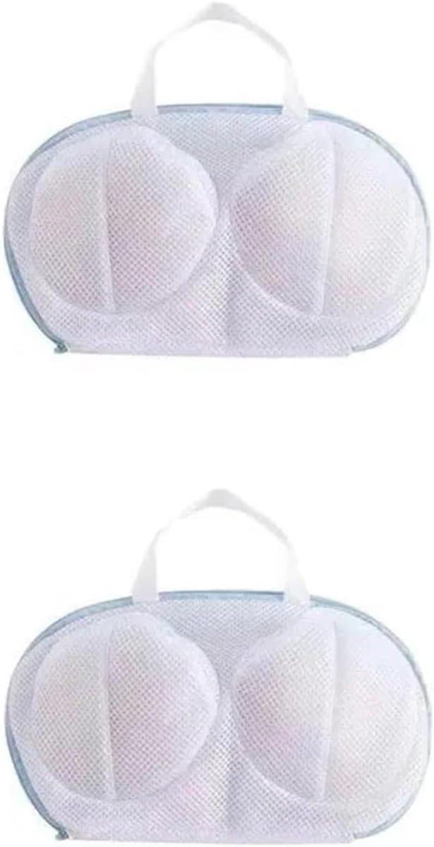 Waszak Honingraat - Bh Netzak - Kleding Beschermen - Mesh Structuur - 31x20 cm - Wit — afbeelding 1
