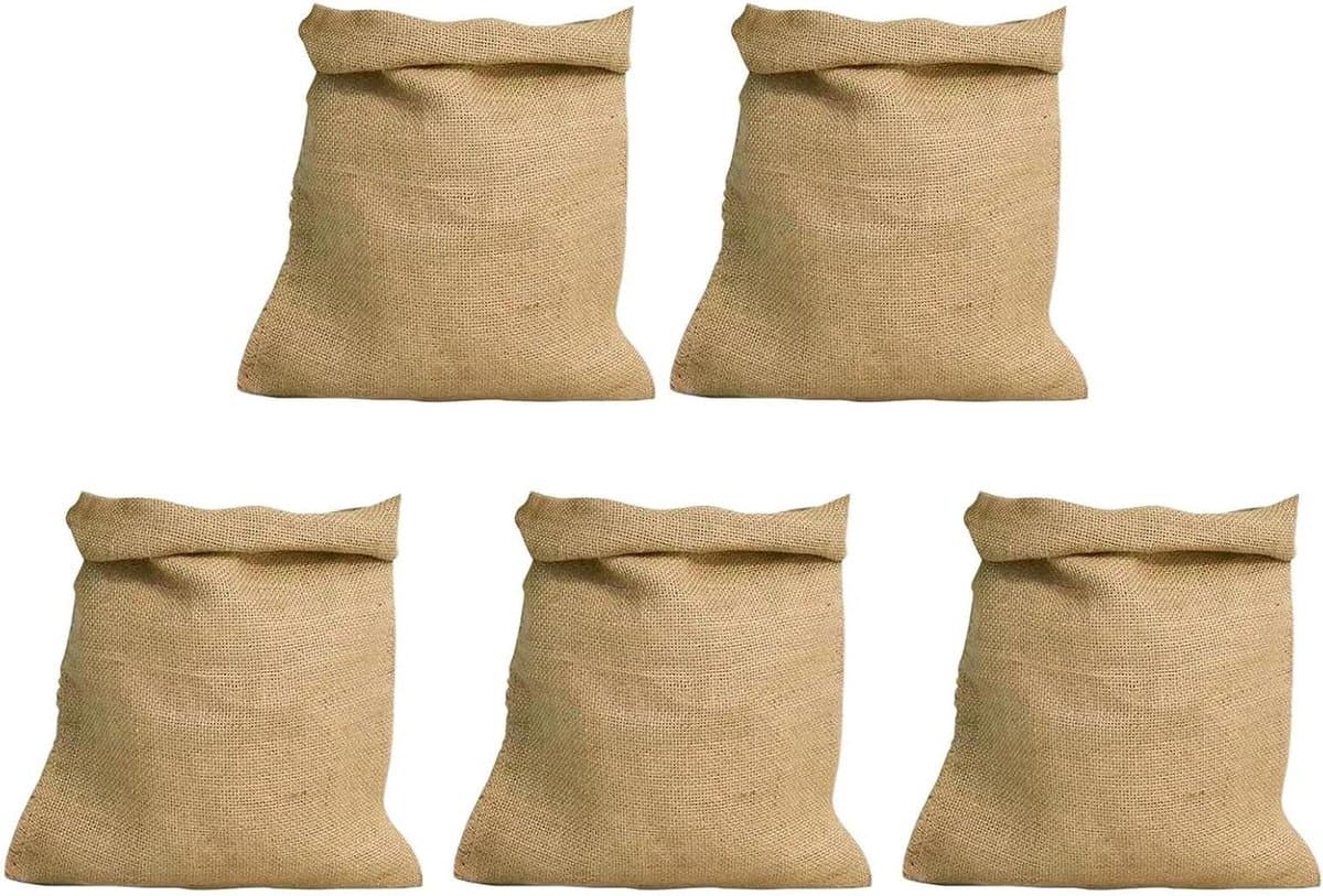 Jute Zakken - Opslagzakken Ademend - Groenten Bewaren - Natuurlijk Jute Materiaal - 40 x 60 cm - Naturel — afbeelding 1