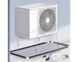 Condensbak Airco - Wateropvangbak - Waterschade Voorkomen - Roestvrij Staal - 85x39 cm - Zilver