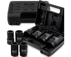 Forcekraft FK-8041-9MPB - Diepe Moersleutels Set - 27-36mm - 12-kant - 1 Inch