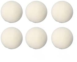 ONF3 - Wol Drogen Ballen - Wasdroger Kleding - Milieuvriendelijke optie - 6 Stuks - Statische Verwijdering - Voor Kleding - 4 cm