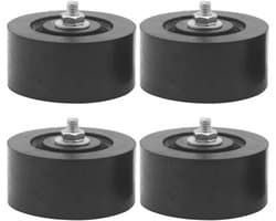 Trildempers Airco - Anti-trillingsmatten - Geluid reduceren - Antislip stabiliteit - 4 stuks - Zwart