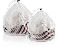 Dailygoody - Mesh Laundry Bags - Waszakken - Duurzaam en handig - 2 stuks - Voor kleding en delicate was - Bescherm je wasgoed