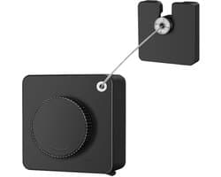 Uittrekbare Waslijn - Wand Waslijn - Ruimte Besparen - Niet Boren - 4 Meter - Zilver — afbeelding 1
