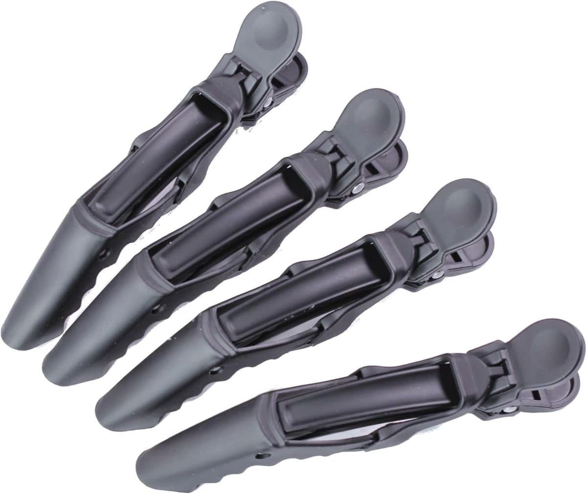 Haarklemmen Set - Professionele Clips - Haar Styling - Sterke Grip - 4 Stuks - Zwart — afbeelding 1