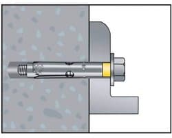 Grondankerhemd met conus DT, diameter 10-c, M8 x 60, verzinkt, 20 stuks — afbeelding 1