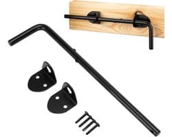 Grondgrendel - Poortsluiting Hekanker - Veilig Poorten Sluiten - Robuuste IJzeren Constructie - 30 cm Lengte