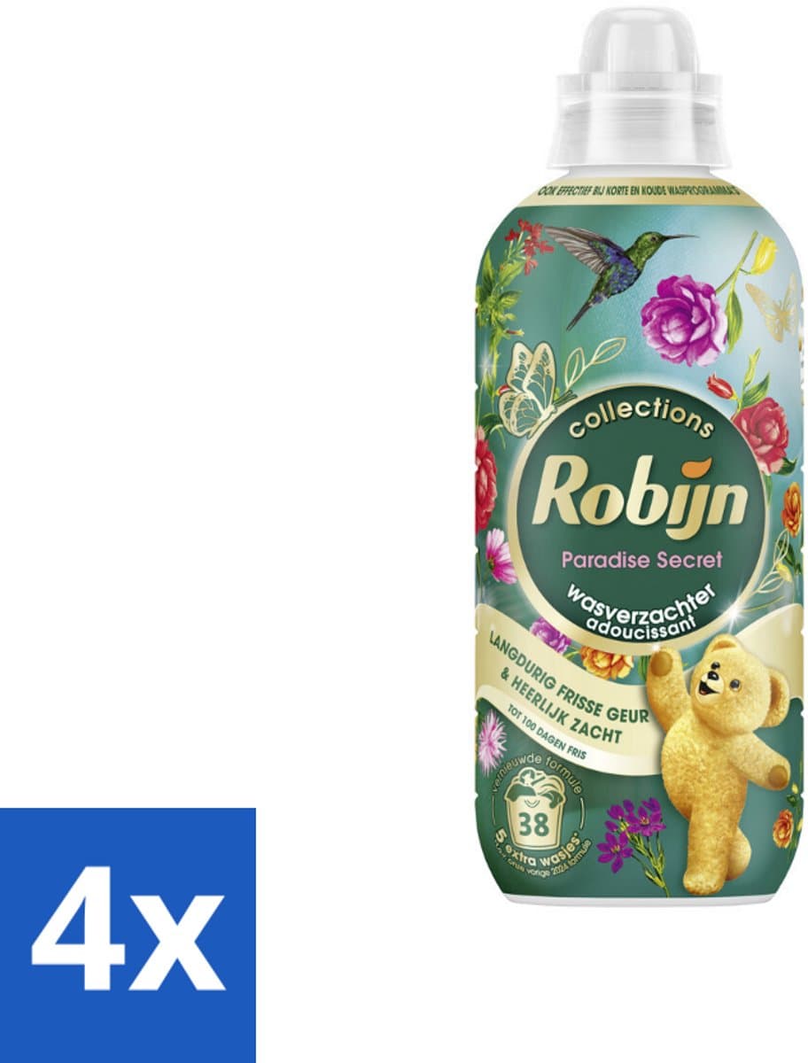 Robijn – Wasverzachter – Intense Paradise Secret – 765 ml - Voordeelverpakking - 4 stuks — afbeelding 1