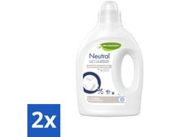 2 x Neutral - Wasverzachter - Parfumvrij - Gevoelige huid - 27 wasbeurten - Wasverzachter - Parfumvrij - Hypoallergeen - Gevoelige Huid - Babywas