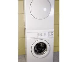 Tussenset wasmachine droger 60 x 60 cm wit met opvangbak Wasmachine rek