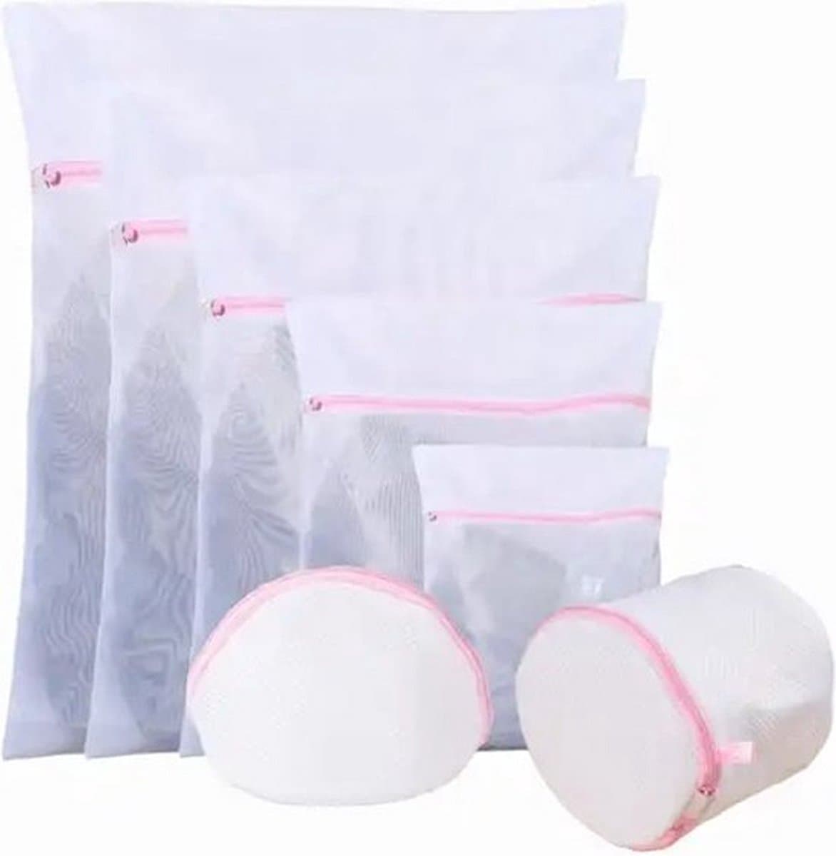 Knaak 2 In 1 Waszakken - Waszak + Packing Cube - Set Van 7 - Bescherm Je Was - 120L - Roze — afbeelding 1