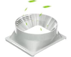 Airconditioning-adapter voor raamslang en uitlaatpijpkoppeling, aansluiting voor draagbare airconditioning en ventilatiekanalen
