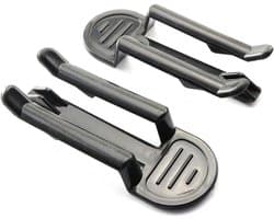 Prullenbak Bag Clips - Vuilniszak Klemmen - Afval Beheren - Anti-Glij Ontwerp - 8 x 3.2 cm - Zwart