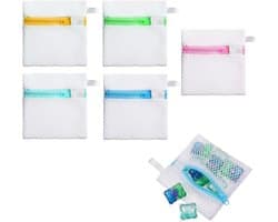 Luxe Waszakken voor Delicate Stoffen, 5 Stuks Herbruikbare Mesh Waszakken met Rits, Ideaal voor Reis en Wassen van Kleding