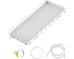Lekbak Airconditioner - Opvangbak AC Unit - Condenswater Opvangen - Ultraduurzaam PP5 Kunststof - 80x32.5cm - Wit