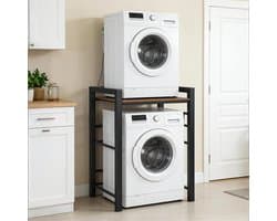 Wasmachine Verhoger - Droger Kast - Ruimte Besparen - Stabiel Carbon Frame - 75 x 67 cm - Zwart