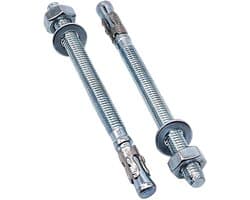 Wedge Anchors - Metaalpluggen Ankerbouten - Bevestigen in Beton - Gegalvaniseerd Staal - M10 x 130 mm - Zilverkleurig