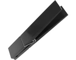 Grote Houten Klem - Jumbo Wasknijper - Handdoeken Drogen - Sterke Grip - 22cm Lengte - Zwart