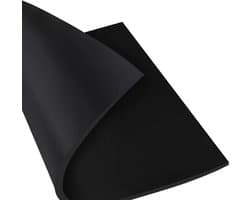 Rubberen Crashpad - Anti-vibratie mat - Werkbank demping - Hoge temperatuur bestendig - 500x300mm - Zwart