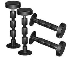 4 Stuks Zwarte Hoofdeinde Stabilisatoren - Verstelbare Anti-Shake Tools voor Bed Frame