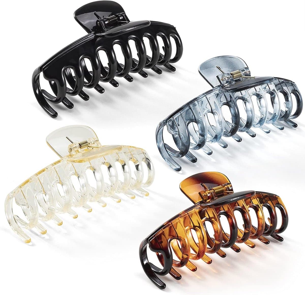 Haar klauwclips voor dik haar - Antislip haarklemmen 10,3 cm | 4 stuks — afbeelding 1