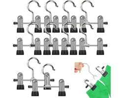 Ibenzoa® Klemhaken Metalen Clips Set van 10 voor Diverse Gebruikstoepassingen, Ideaal voor Haken, Kleding en Accessoires