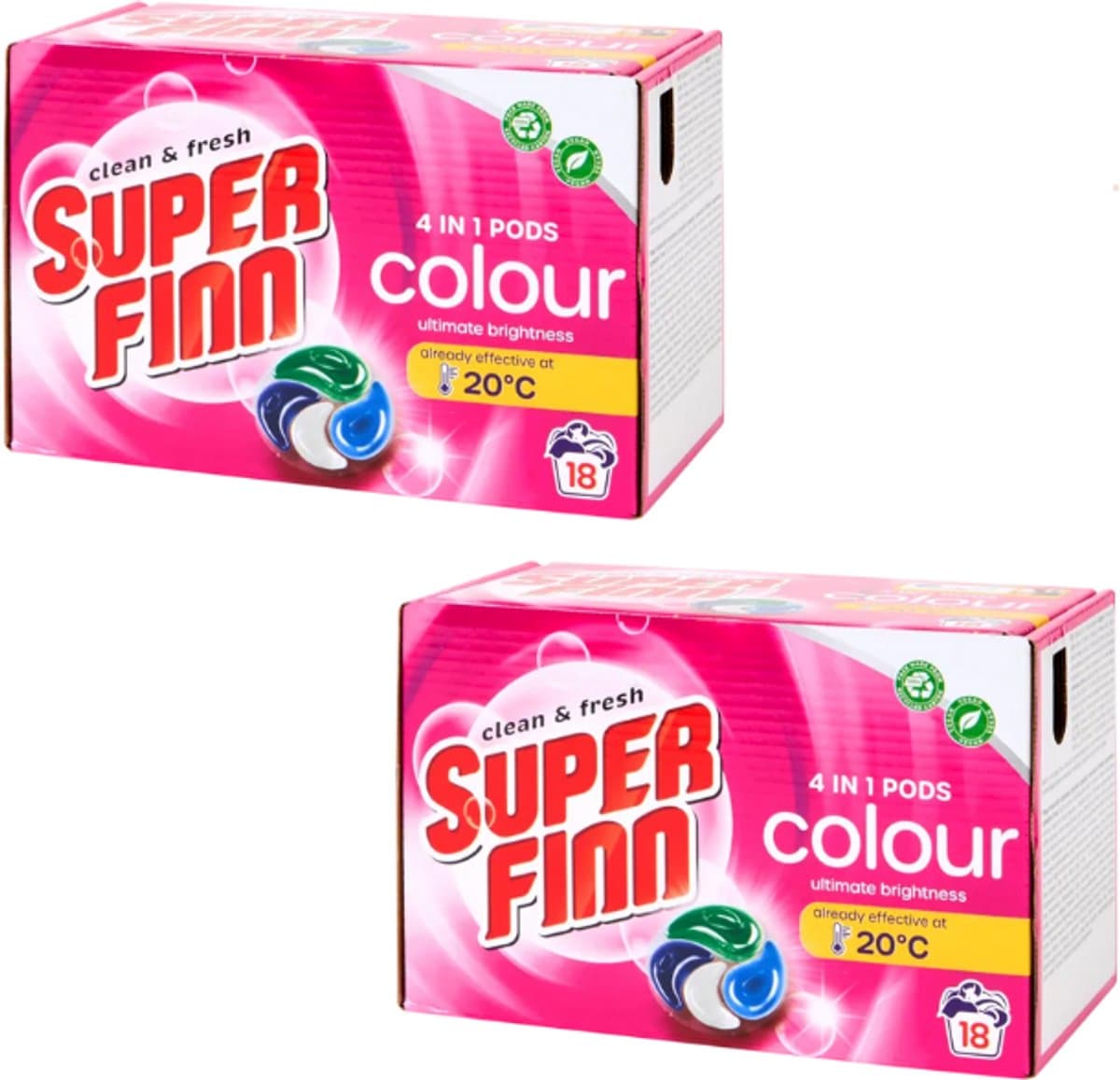 Superfinn 4-in-1 pods Kleur 18 wasbeurten X2 — afbeelding 1