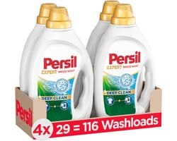Persil Gel Breeze Boost - Vloeibaar Wasmiddel - Krachtige Vlekverwijdering - Higiënische Frisheid - Voordeelverpakking - 4 x 29 Wasbeurten