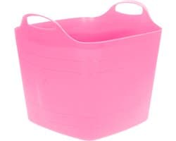Excellent Houseware Flexibele emmer - roze - 25 liter - kunststof - vierkant - 35 x 38 cm — afbeelding 1