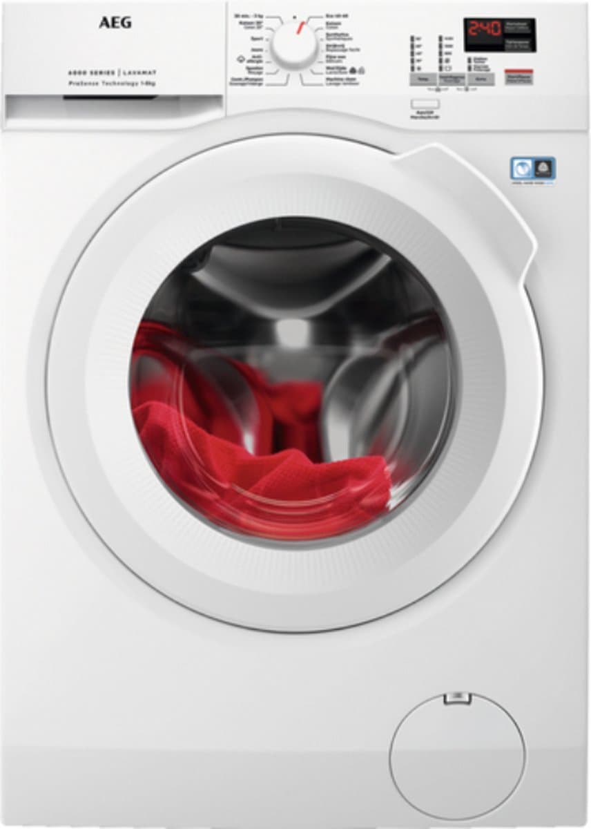 AEG LF61R840 6000 serie ProSense® - Wasmachine - Energielabel A - 1400 toeren - 8kg - NL/FR — afbeelding 1