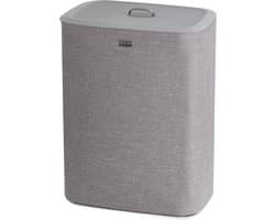 Joseph Joseph Tota Wasmand - 2 Compartimenten – Was Sorteren – 90 Liter - Grijs