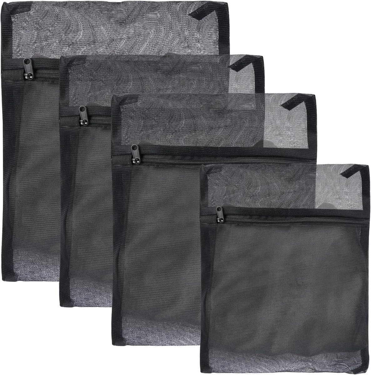 5 Stuks Diverse Maten Rechthoekige Rits Mesh Waszakken voor Kleding en Ondergoed — afbeelding 1