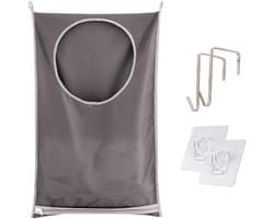 Wasmand, Scheurtresistente Deurwasmand met Roestvrijstalen Haken en Zelfklevende Haken, Ruimtebesparende Hangende Wasmand en Badkamer Deurwasmand (77 x 50 cm)