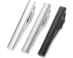 Stropdaspen 5.4 cm - roestvrij staal - set van 3/5 - stijlvol accessoire voor elke gelegenheid - ShopVlot