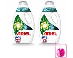 2 x Ariel – +Touch van Lenor Unstoppables – Vloeibaar Wasmiddel – 990 ml - Bulkverpakking - Wasmiddel - Douchemop - Vlekverwijdering