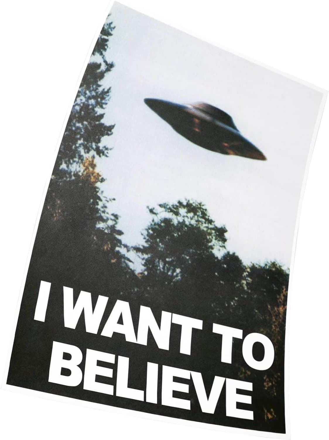 I Want to Believe UFO Poster TV Series Kunst Riesen Poster, 42 x 30 cm — afbeelding 1